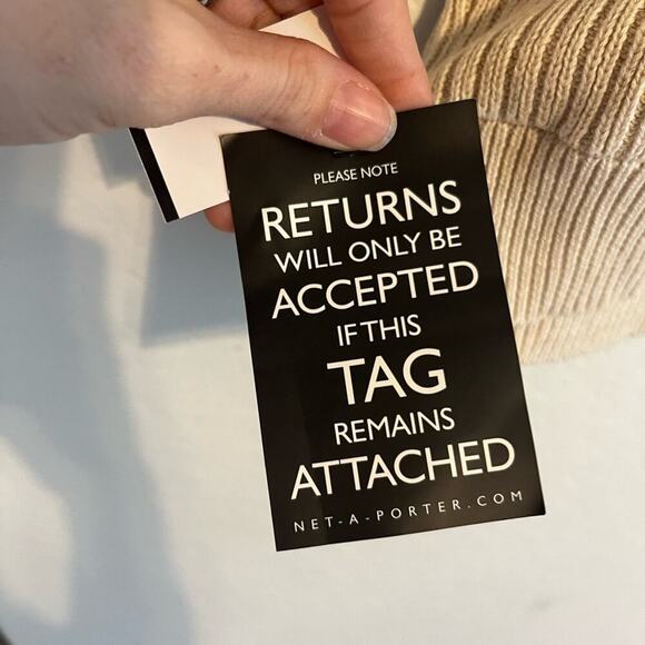 A.P.C. NWT Ribbed Cotton Linen Sweater Tee Knit Short Sleeve Top Cream Large - Picture 5 of 9